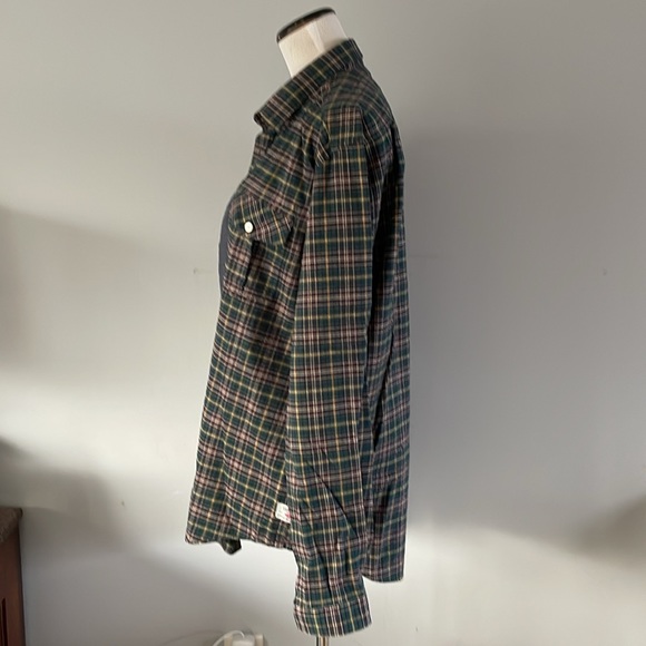 Barbour x Steve McQueen  plaid button down flannel shirt size large - Picture 5 of 9